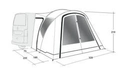 Outwell Lakecrest Drive Away Awning 23 Outwell Lakecrest Drive Away Awning -Camping Gear Shop 111166 lakecrest drawing perspective2