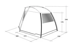 Outwell Woodcrest Drive Away Awning -Camping Gear Shop 111167 woodcrest drawing perspective2