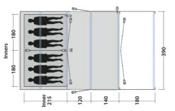 Outwell Birchdale 6PA Tent (2022) -Camping Gear Shop 111184 birchdale 6pa drawing floorplan3