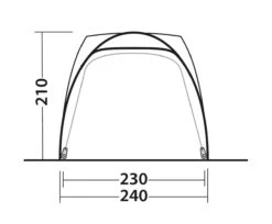 Outwell Beachcrest Drive Away Awning -Camping Gear Shop 111238 beachcrest drawing other5