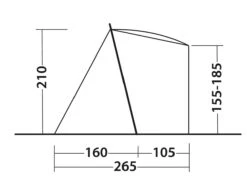 Outwell Sandcrest S Awning -Camping Gear Shop 111241 sandcrest s drawing other5