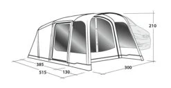 Outwell Blossburg 380 Air Drive Away Awning -Camping Gear Shop 111242 blossburg 380 air drawing perspective2