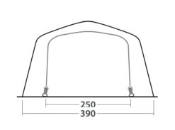 Outwell Wood Lake 6ATC Tent (2022) -Camping Gear Shop 111267 wood lake 6atc drawing other4