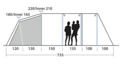 Outwell Wood Lake 6ATC Tent (2022) -Camping Gear Shop 111267 wood lake 6atc drawing other5