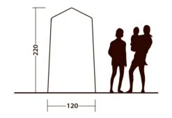 Outwell Seahaven Station Single -Camping Gear Shop 111287 outwell seahaven comfort station single drawing other4