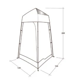 Outwell Seahaven Station Single -Camping Gear Shop 111287 outwell seahaven comfort station single drawing perspective2