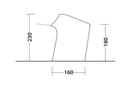 Outwell Lounge Tent Connector L (2023) -Camping Gear Shop 111341 lounge tent connector l drawing other4