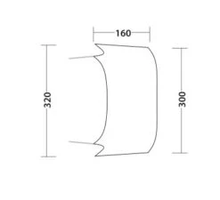 Outwell Lounge Tent Connector M (2023) -Camping Gear Shop 111342 lounge tent connector m drawing floorplan3 page 0001