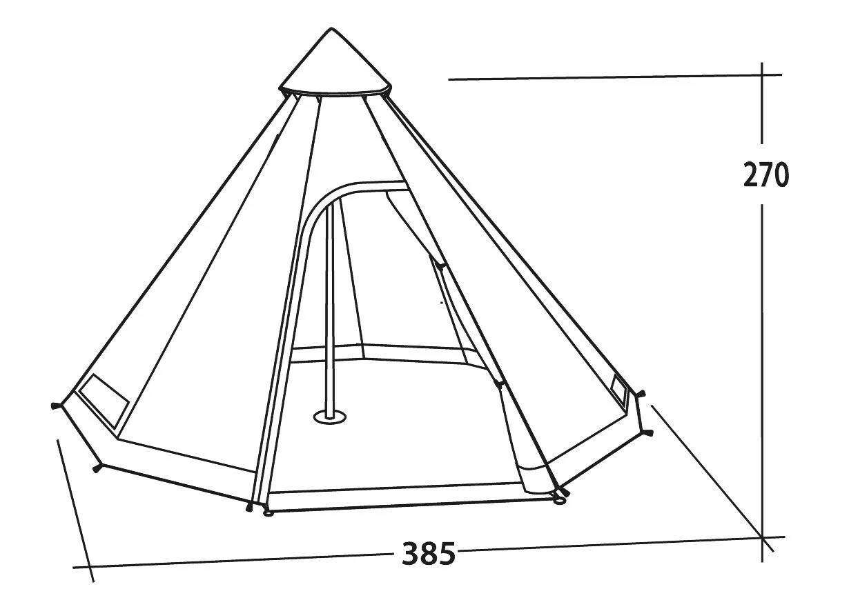 Easy Camp Moonlight Tipi Tent 4 Easy Camp Moonlight Tipi Tent - Image 2