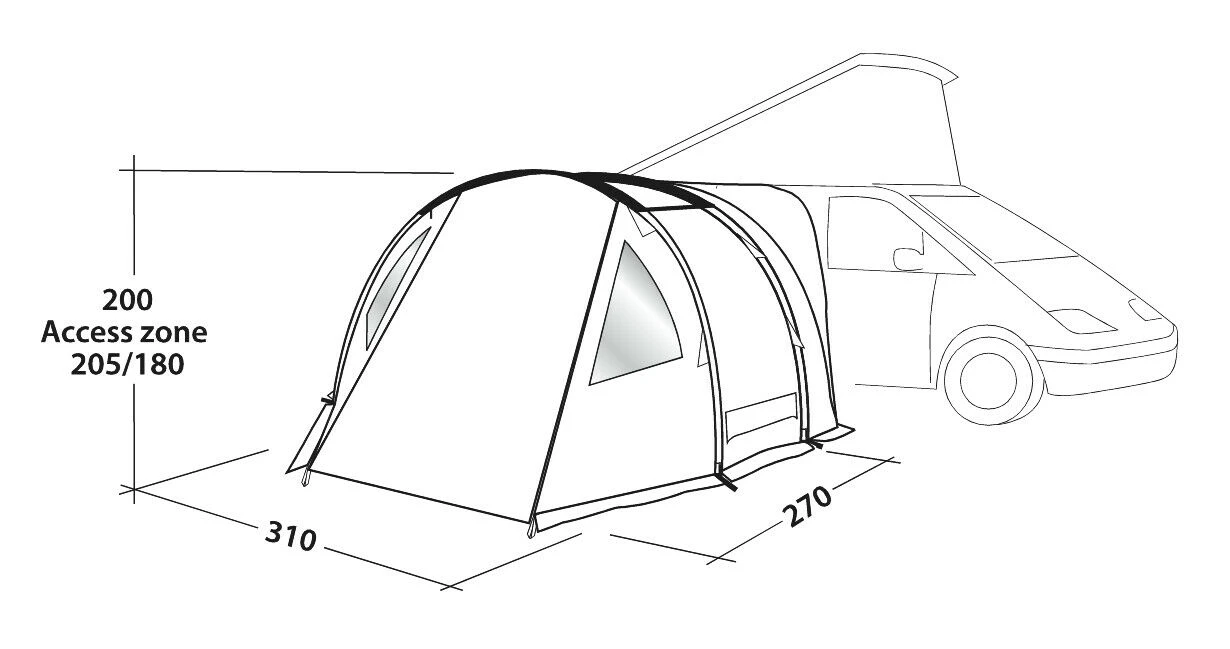 Easy Camp Shamrock Awning (180 - 205cm) 4 Easy Camp Shamrock Awning (180 - 205cm) - Image 2