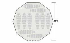 Robens Klondike Grande Tipi Tent (2023) 11 Robens Klondike Grande Tipi Tent (2023) -Camping Gear Shop 130174 klondike grande drawing floorplan 3