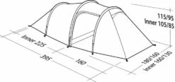 Robens Voyager 3EX Tent (2022) -Camping Gear Shop 130264 voyager 3ex drawing perspective2