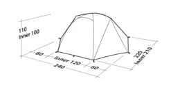 Robens Boulder 2 Tent (2023) -Camping Gear Shop 130273 boulder 2 drawing perspective2 1