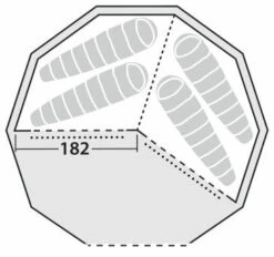 Robens Klondike Inner Tent -Camping Gear Shop 130301 inner tent klondike drawing floorplan2