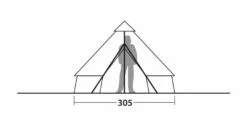 Robens Klondike S Tipi Tent (2022) -Camping Gear Shop 130307 klondike s drawing other29