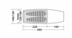 Robens Pioneer 2EX Tent (2022) -Camping Gear Shop 130314 pioneer 2ex drawing floorplan17