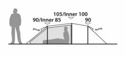 Robens Pioneer 2EX Tent (2022) -Camping Gear Shop 130314 pioneer 2ex drawing other18