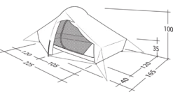 Robens Chaser 2 Tent (2023) -Camping Gear Shop 130316 chaser 2 drawing perspective2