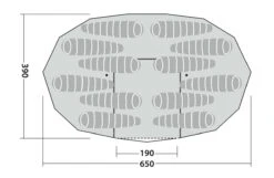 Outwell Robens Klondike Twin Tipi Tent (2023) 18 Outwell Robens Klondike Twin Tipi Tent (2023) -Camping Gear Shop 130359 klondike twin drawing floorplan3