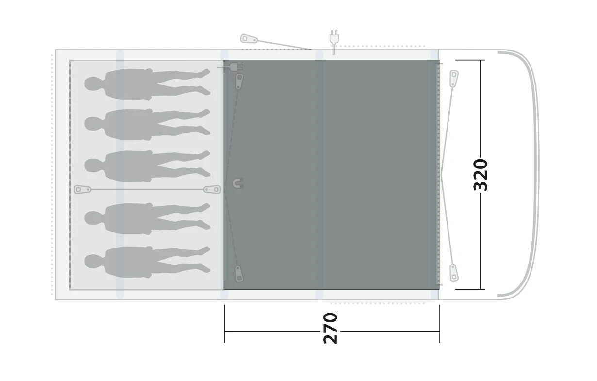 Outwell Hayward Lake 5ATC Flat Woven Carpet 4 Outwell Hayward Lake 5ATC Flat Woven Carpet - Image 2