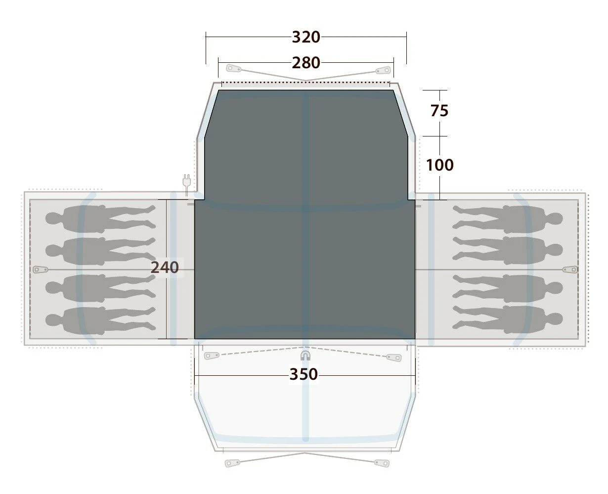Outwell Grandville 8SA Flat Woven Carpet 5 Outwell Grandville 8SA Flat Woven Carpet - Image 3