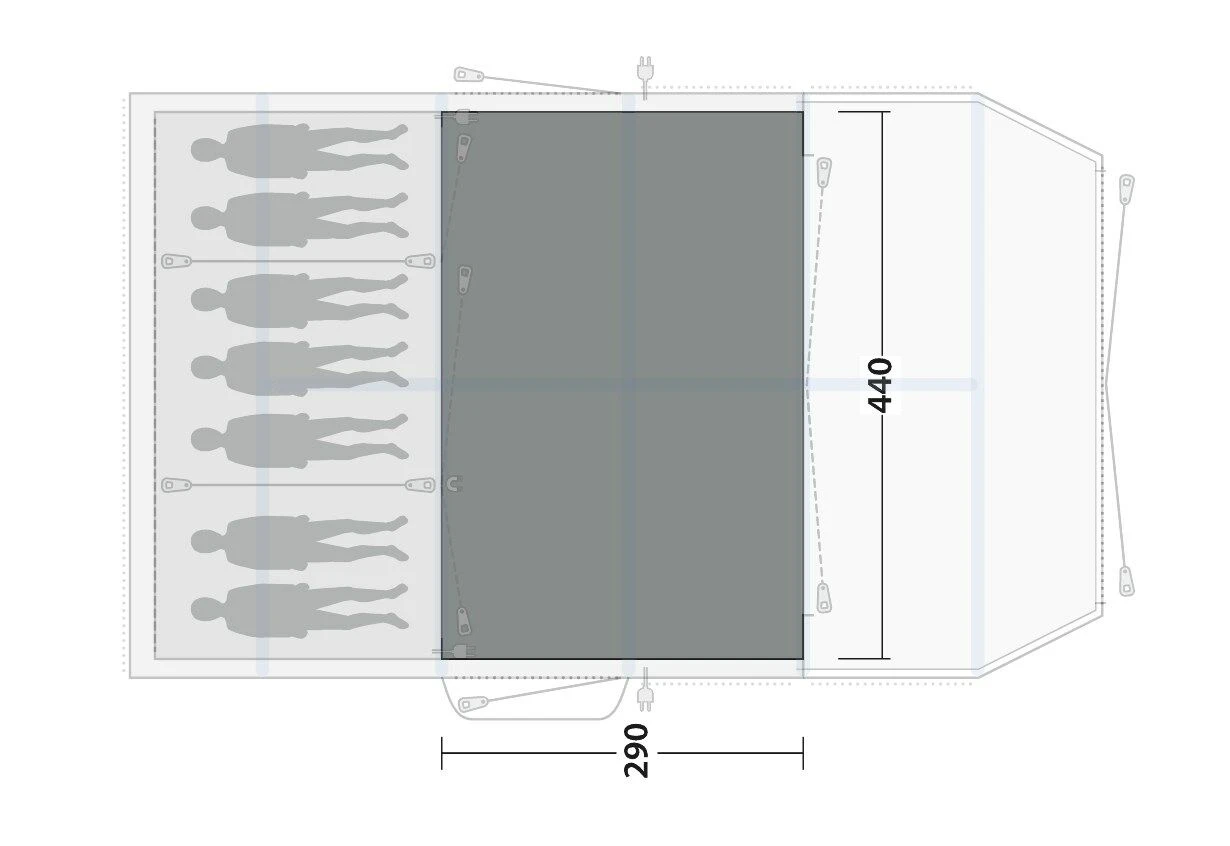 Outwell Knoxville 7SA Flat Woven Carpet 5 Outwell Knoxville 7SA Flat Woven Carpet - Image 3