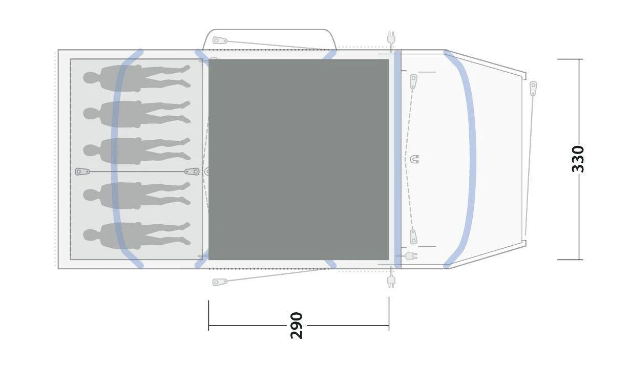 Outwell Jacksondale 5PA Flat Woven Carpet 4 Outwell Jacksondale 5PA Flat Woven Carpet - Image 2