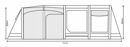 Outdoor Revolution Airedale 7.0SE Tent Bundle (2023) 4 Outdoor Revolution Airedale 7.0SE Tent Bundle (2023) - Image 2