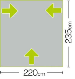 Quest Falcon 220 Poled Porch Caravan Awning (2022) -Camping Gear Shop a3500 7 midsize