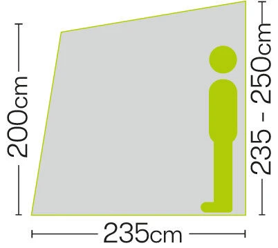 Quest Falcon 260 Poled Porch Caravan Awning (2022) 7 Quest Falcon 260 Poled Porch Caravan Awning (2022) - Image 6