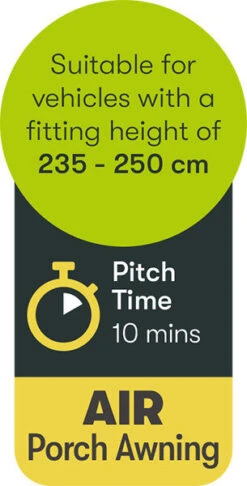 Quest Falcon Air 390 Porch Awning (2022) -Camping Gear Shop a3503a 9 midsize