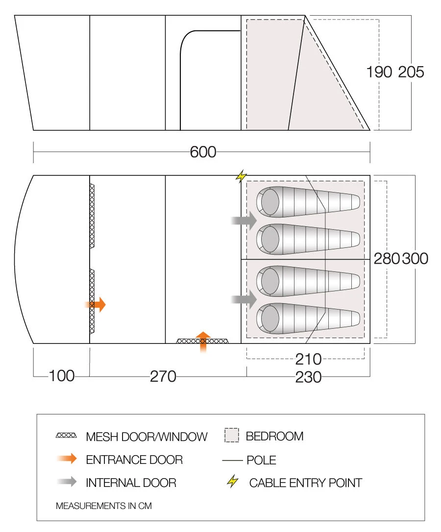 Vango Aether Poled 450XL Tent (2022) 5 Vango Aether Poled 450XL Tent (2022) - Image 3