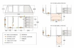 Vango Airbeam Vango Anantara IV TC 450XL Air Tent (2023) -Camping Gear Shop airbeam si pro floorplan anantara iii air 450xl with pods 1