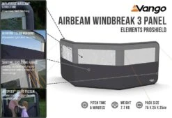 Vango Airbeam Windbreak 3 Panel (Elements Proshield) 7 Vango Airbeam Windbreak 3 Panel (Elements Proshield) -Camping Gear Shop airbeam windbreak 3 panel elements proshield high res