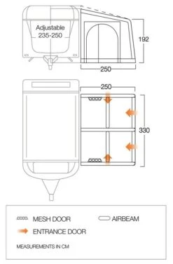 Vango Airbeam Vango Balletto Air 330 Elements ProShield Caravan Awning (2023) 13 Vango Airbeam Vango Balletto Air 330 Elements ProShield Caravan Awning (2023) -Camping Gear Shop balletto 330 floorplan