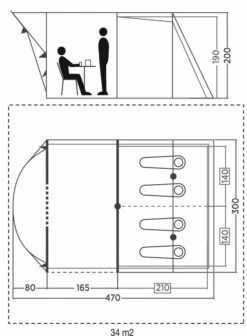 Coleman Castle Pines 4 BlackOut Tent (2022) -Camping Gear Shop col fp 2000037062 castle pines 4