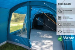 Vango Aether Poled 450XL Tent (2022) 15 Vango Aether Poled 450XL Tent (2022) -Camping Gear Shop earth collection poled infographics call outs5