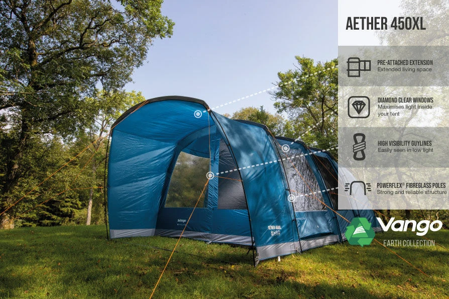 Vango Aether Poled 450XL Tent (2022) 8 Vango Aether Poled 450XL Tent (2022) - Image 6
