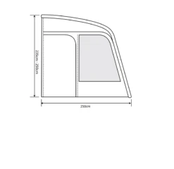 Outdoor Revolution Eden Air 390 Caravan Awning (2022) -Camping Gear Shop eden air 390 floor2