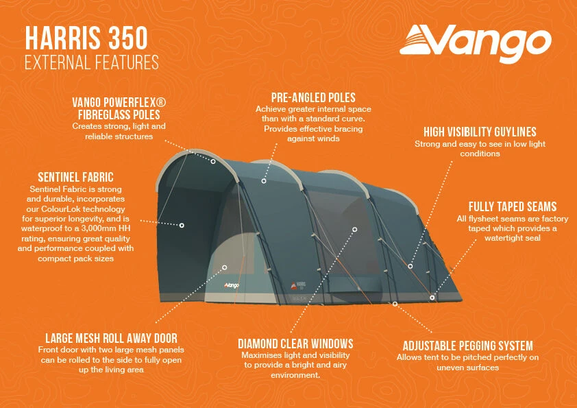 Vango Harris 350 Poled Tent (2023) 8 Vango Harris 350 Poled Tent (2023) - Image 6