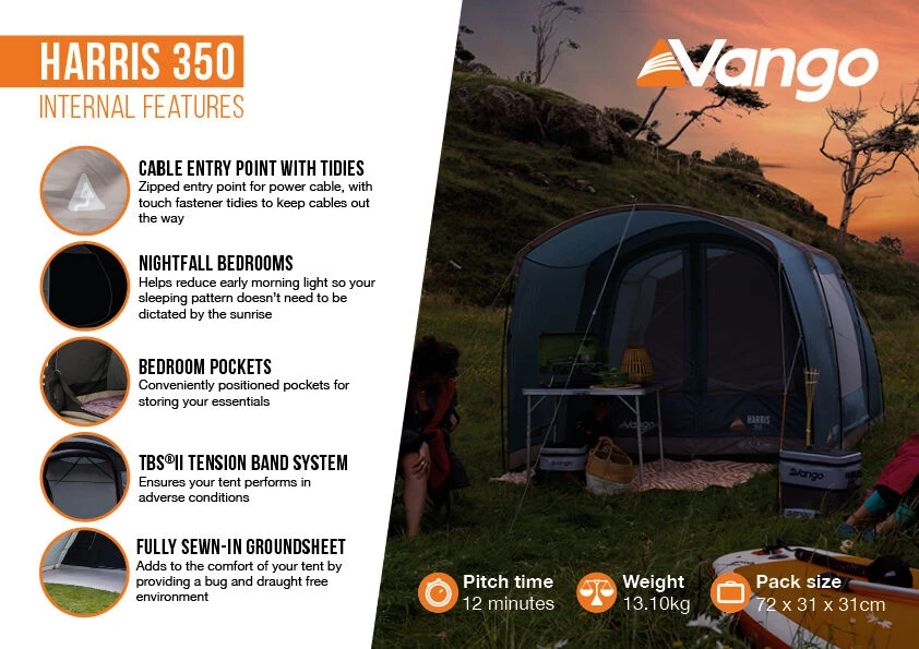 Vango Harris 350 Poled Tent (2023) 9 Vango Harris 350 Poled Tent (2023) - Image 7