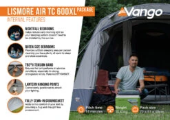 Vango Airbeam Vango Lismore Air TC 600XL Tent Package (2023) -Camping Gear Shop lismore air tc 600xl package2