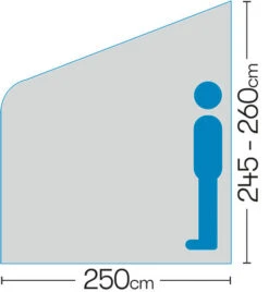 Westfield Mars 330 Motorhome Fixed Air Awning (245 - 260cm) -Camping Gear Shop mars 6 midsize