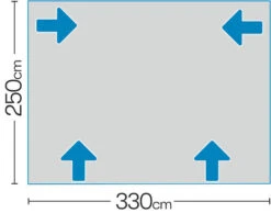 Westfield Mars 330 Motorhome Fixed Air Awning (245 - 260cm) -Camping Gear Shop mars 7 midsize