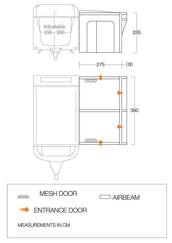 Vango Airbeam Vango Riviera Air 390 Elements All Season Caravan Awning (2023) 5 Vango Airbeam Vango Riviera Air 390 Elements All Season Caravan Awning (2023) - Image 3