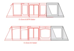Outdoor Revolution O-Zone XTR Safari Front Porch Extension -Camping Gear Shop safari extension floorplans 2