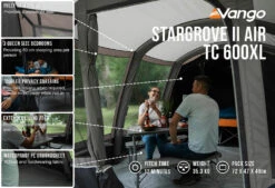 Vango Airbeam Vango Stargrove II TC 600XL Air Tent (2022) -Camping Gear Shop stargrove ii air tc 600xl low res