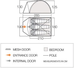 Vango Alpha 300 Tent (2021) -Camping Gear Shop vango 2020 tents floorplan alpha 300