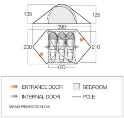Vango Halo 300 Tent (2022) 9 Vango Halo 300 Tent (2022) -Camping Gear Shop vango 2020 tents floorplan halo pro 300