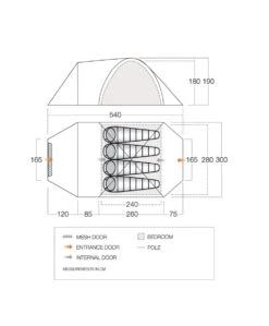 New Products -Camping Gear Shop vango 2021 tents floorplan mokala 450